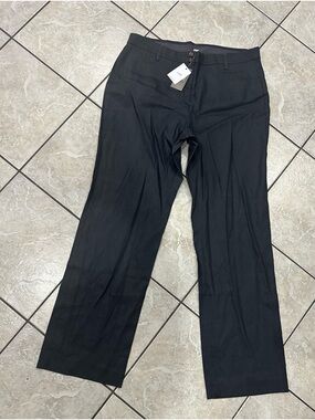 J. Jill Linen Charcoal Gray Dress Pants - Straight Leg